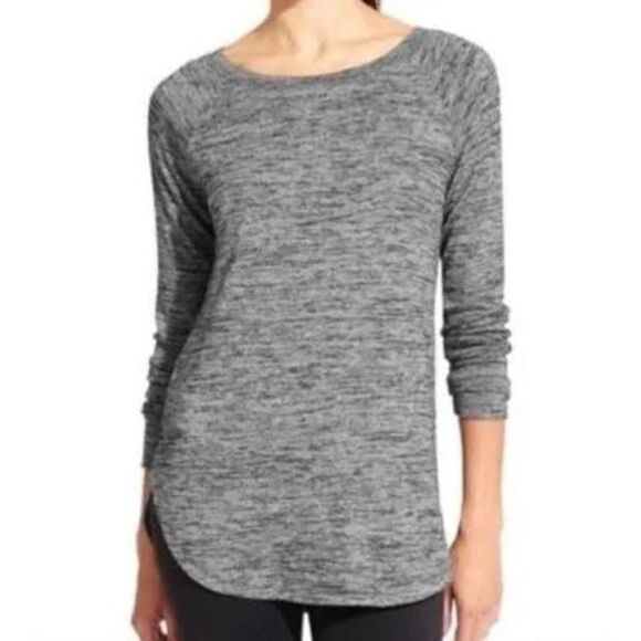 Athleta Luxe Pose Long Sleeve Crew Neck Comfy Sweater Thumb Holes S - Picture 2 of 12